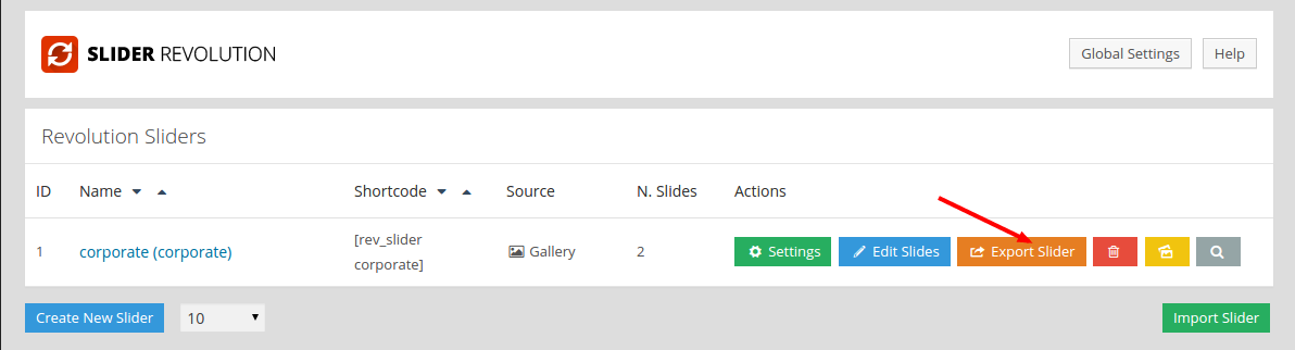 Revolution Slider