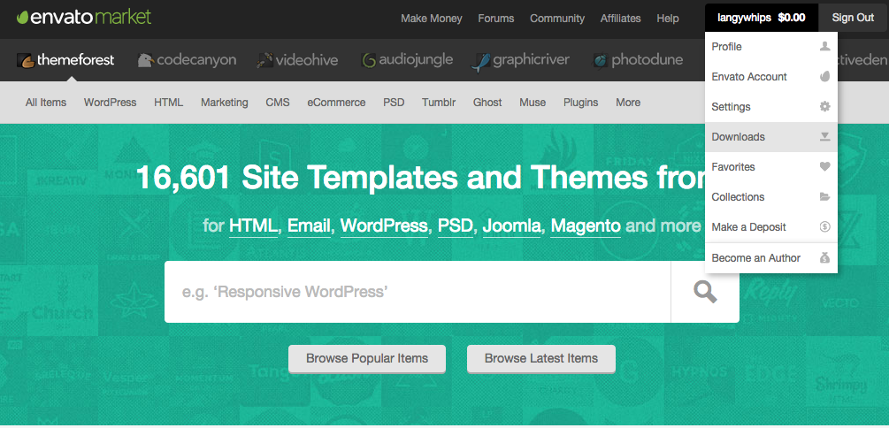 Theme Forest download